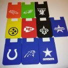 Football Teams Silicone cell phone credit card holder