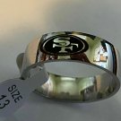 San Francisco 49ers Team Titanium Ring Style #2 sizes 5-14