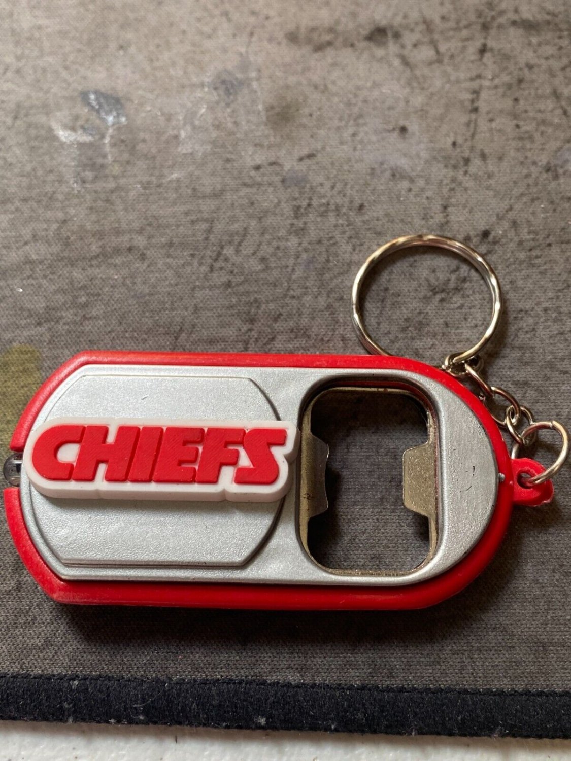 Kansas City Chiefs multipurpose keychain, bottle opener, light