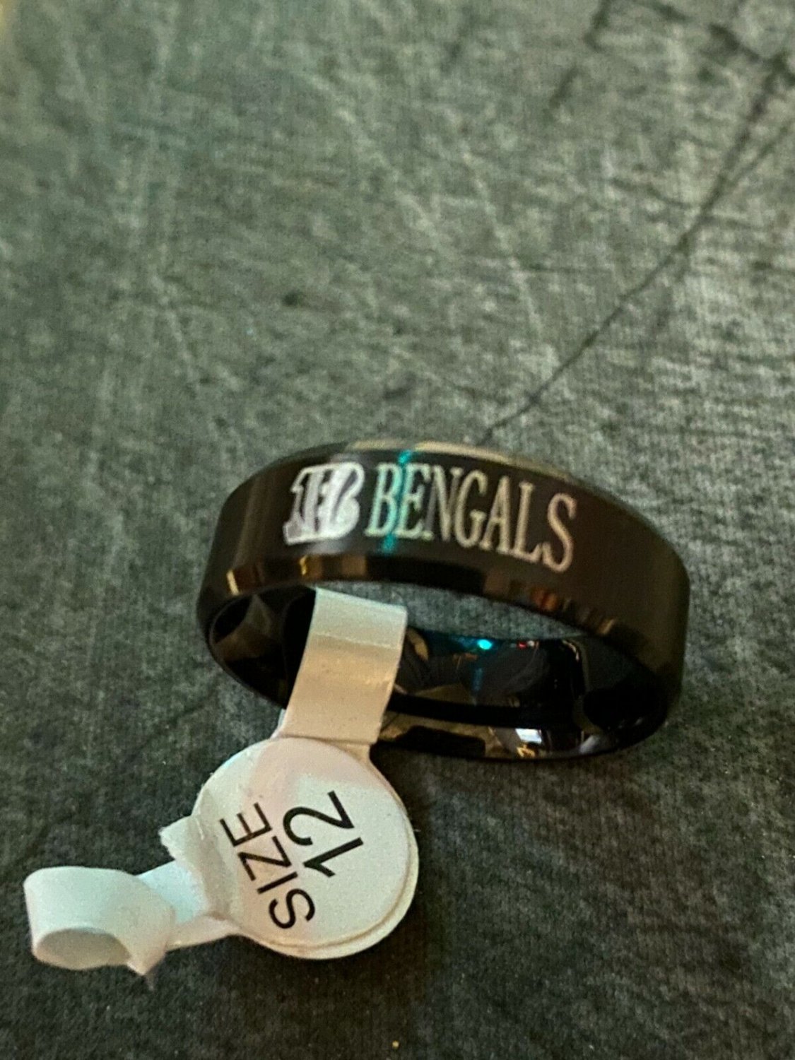 Cincinnati Bengals titanium ring size 12