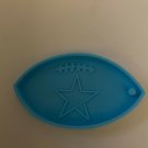 10 Dallas Cowboys football shaped keychain resin molds
