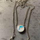 Miami Dolphins slide charm necklace