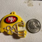San Francisco 49ers, rubber helmet charms, 10 pack for DIY projects,
