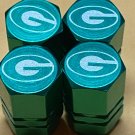 Green Bay Packers Tire Valve Stem cap Covers 4 Pc set, #GBP71