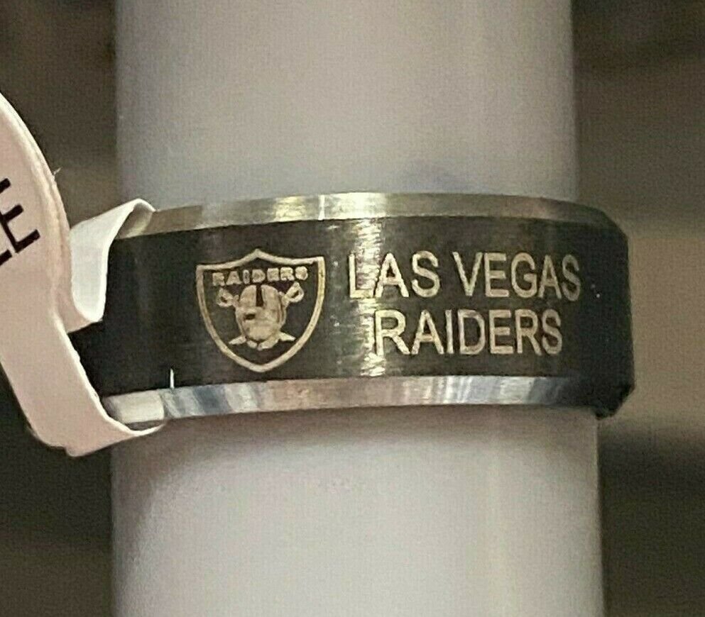 Las Vegas Raiders Team Titanium Ring size 12