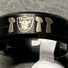 Las Vegas Raiders titanium ring size 11, NEW, ring is fine cut not smooth