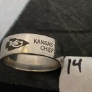 Kansas City Chiefs titanium ring size 14