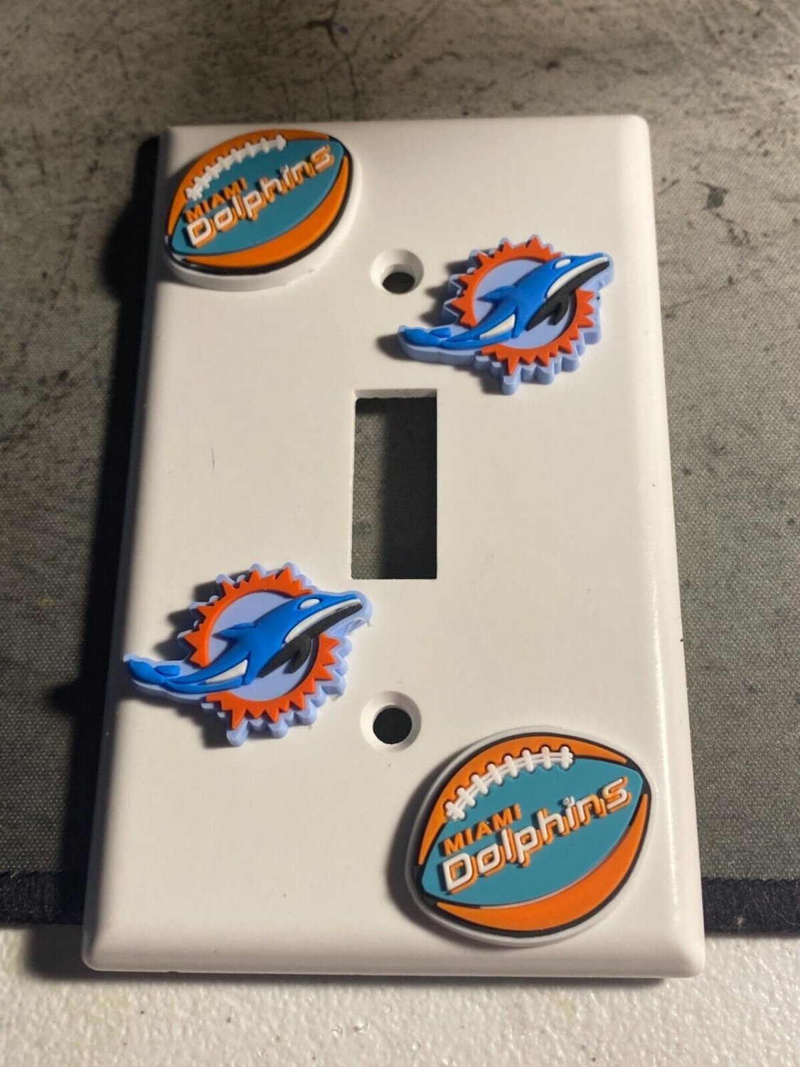 Miami Dolphins Light Switch Plate cover