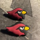 4 pair Arizona Cardinals croc charms