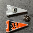 Cincinnati Bengals tie tacks / pins 2pk please read profile