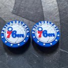 Five pair, 76ers, croc charms