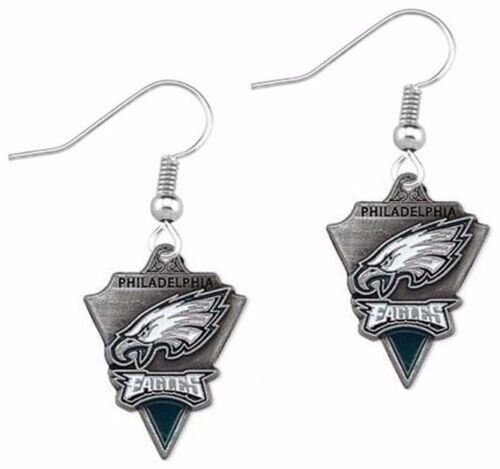 3 pair, Philadelphia Eagles football team dangle earrings