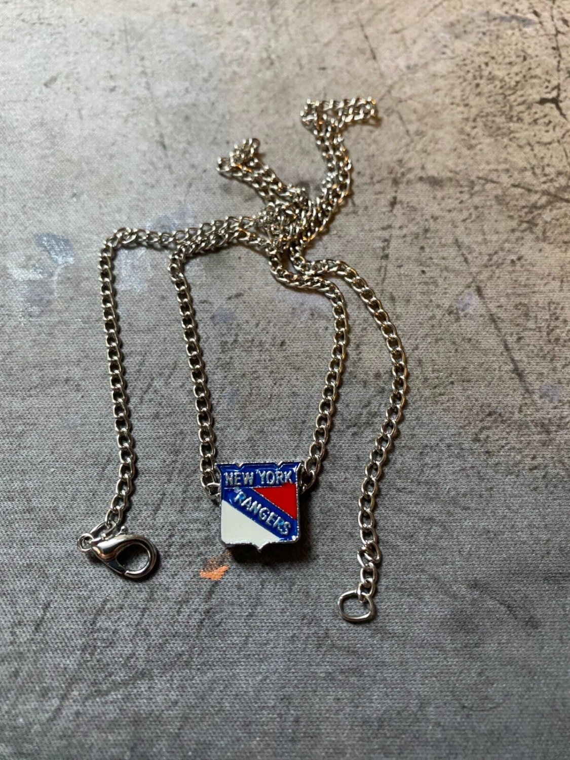 New York Rangers slide charm necklace
