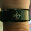 New Orleans Saints gold Titanium Ring sizes 6-13, style #4