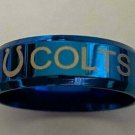 Indianapolis Colts Team Blue Titanium Ring style #4, sizes 5-14