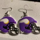 3 pair, Minnesota Vikings football team dangle earrings