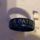 New England Patriots titanium ring size 8