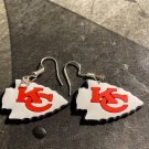 3 pair, Kansas City Chiefs charm dangle earring