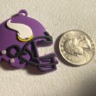 Minnesota Vikings, rubber helmet charms, 10 pack for DIY projects,
