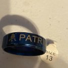 New England Patriots titanium ring size 13
