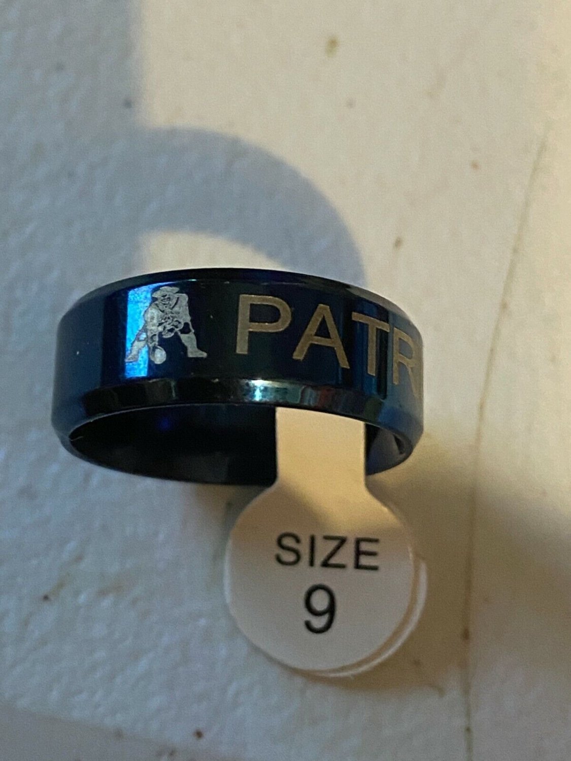 New England Patriots titanium ring size 9