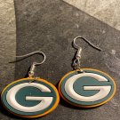 Green Bay Packers charm dangle earring