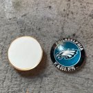 Philadelphia Eagles dime sized domed covered flatback charm, 20pk, DIY projects