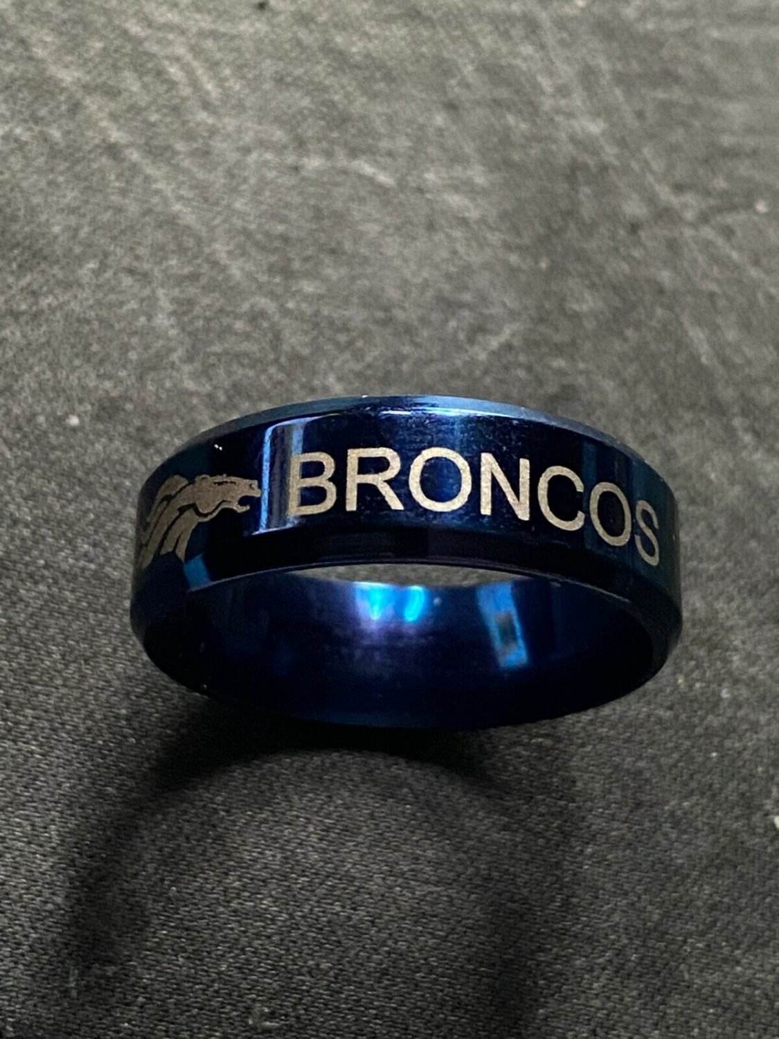 Denver Broncos titanium ring size 6