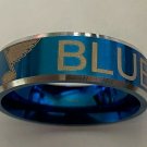 St. Louis Blues Blue titanium Ring sizes 6-13 #bl2