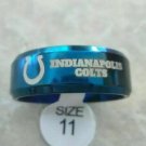 Indianapolis Colts Team Blue Titanium Ring, styles #1 & #2  your choice