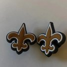 4 pair, New Orleans Saints croc charms