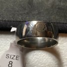 Washington redskins titanium ring size 8