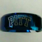 Pitt panthers & football card, titanium ring size 11