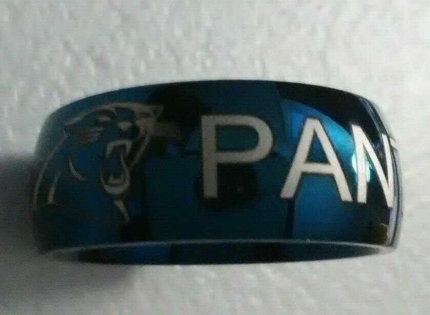 Carolina Panthers Team Titanium Ring, style #5