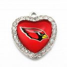 Arizona Cardinals heart charm