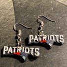 3 pair, New England Patriots charm dangle earring