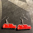 Ole Miss Rebels charm dangle earring