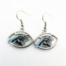Carolina Panthers football team dangle earrings