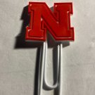 Nebraska Cornhuskers paper clip book marker 2pk