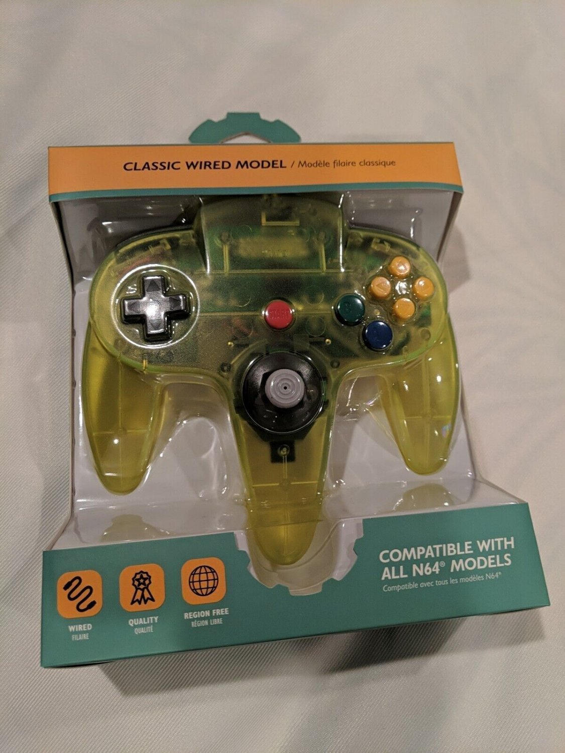N64 Wired Remote Controller For Nintendo 64 Tomee Mean Green Brand New