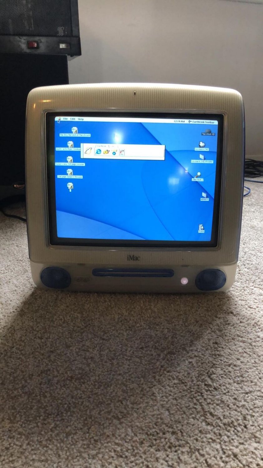 Vintage Apple iMac G3 Blueberry M5521 Desktop Computer