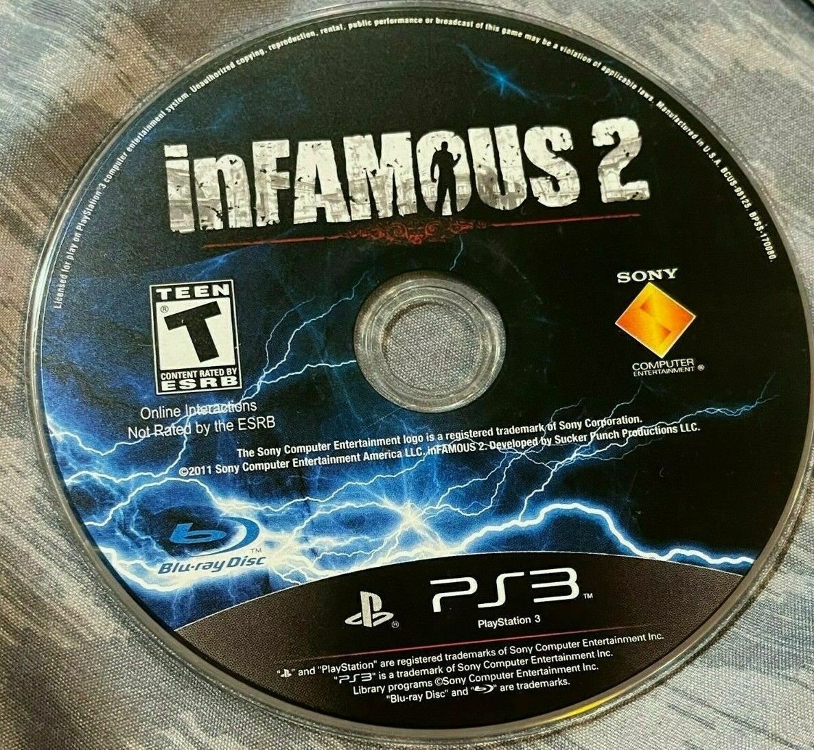 inFamous 2 PlayStation 3 Disc Only