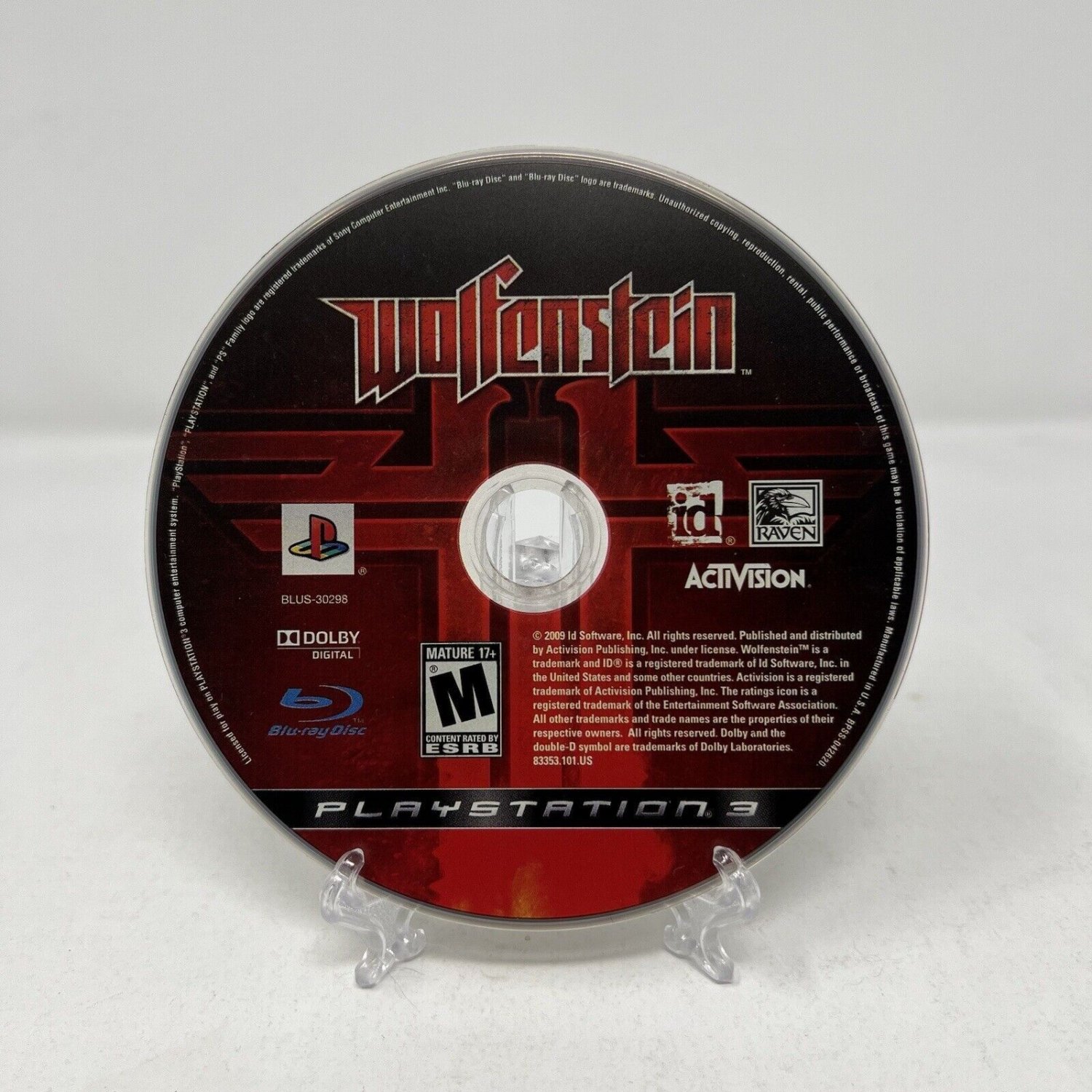 Wolfenstein PlayStation 3 Disc Only