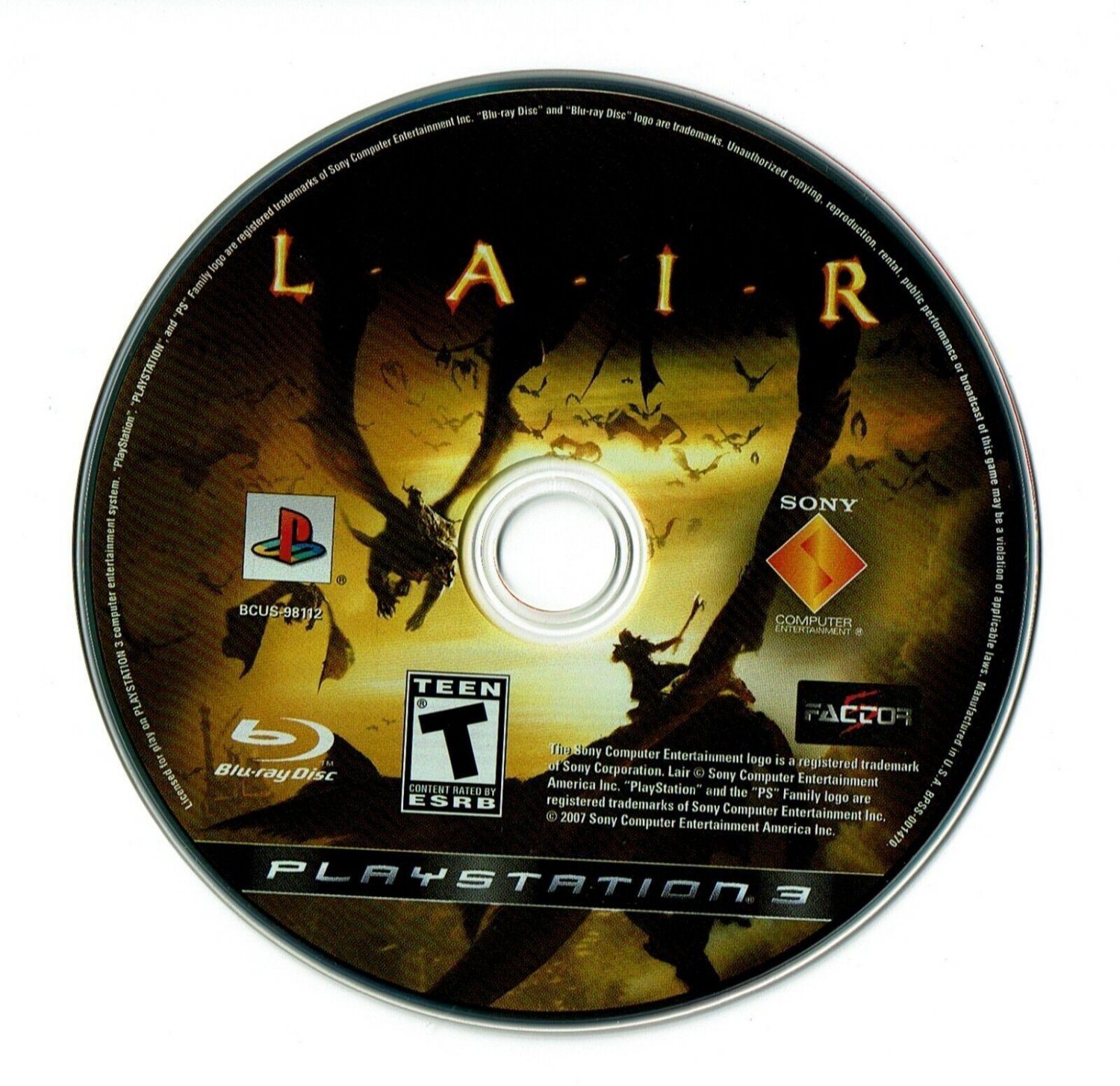 Lair Sony PlayStation 3 PS3 Disc Only