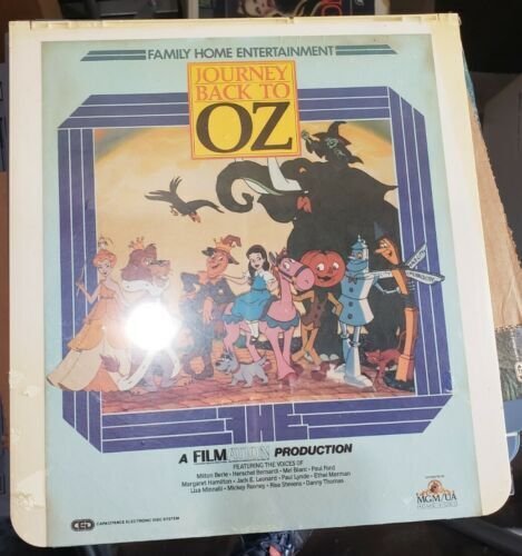 Journey Back to OZ Selectavision CED Movie Film TV Show