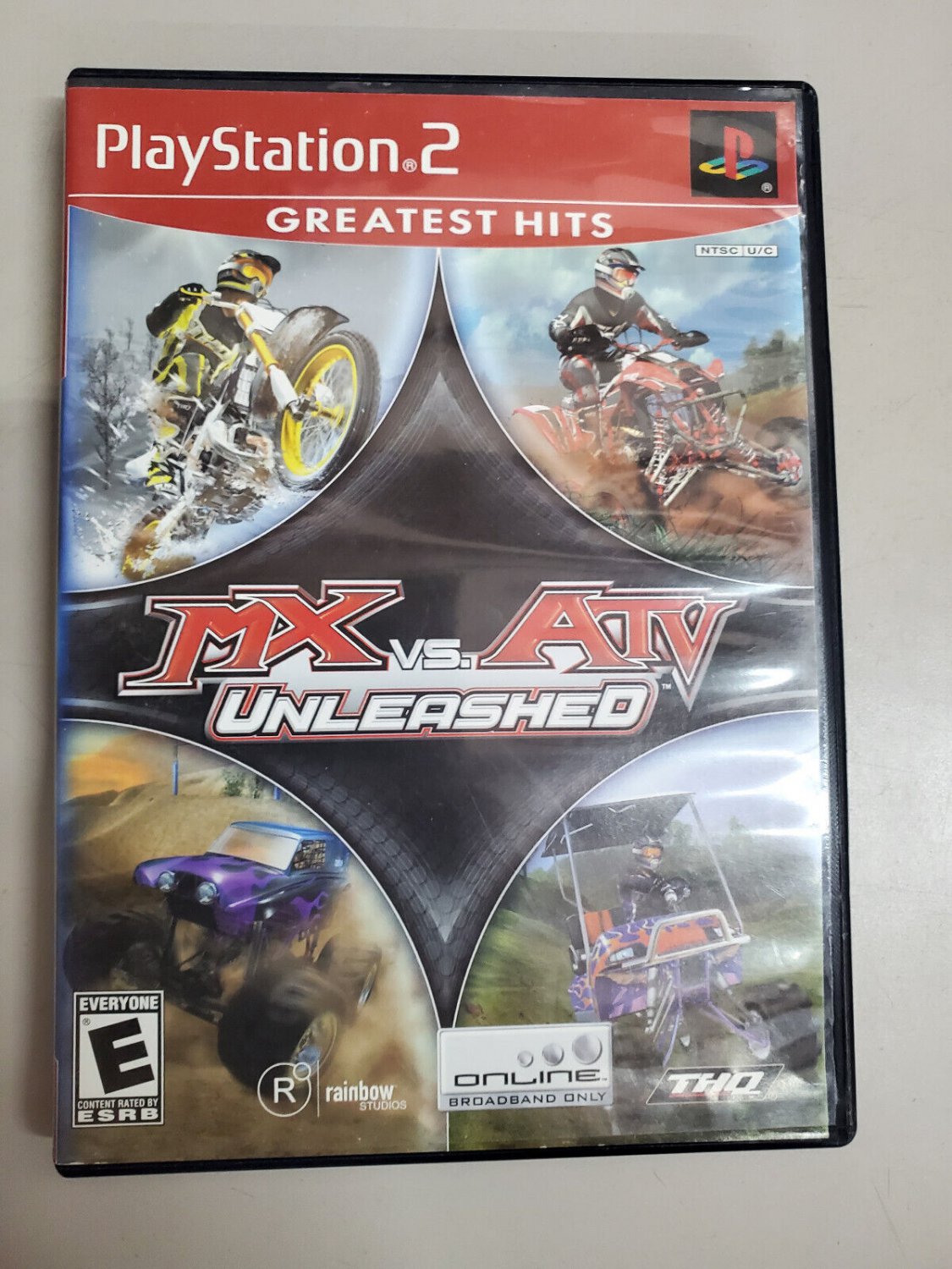 MX Vs. ATV Unleashed Greatest Hits Sony PlayStation 2 PS2 Complete