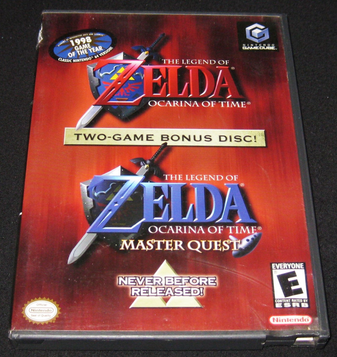 Legend of Zelda Ocarina of Time Master Quest Nintendo GameCube Complete