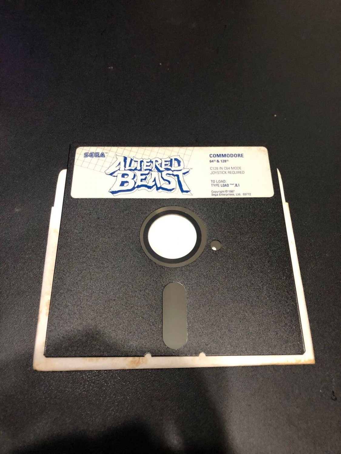 Altered Beast Game Program Disk Commodore 64 C64 5.25" Floppy