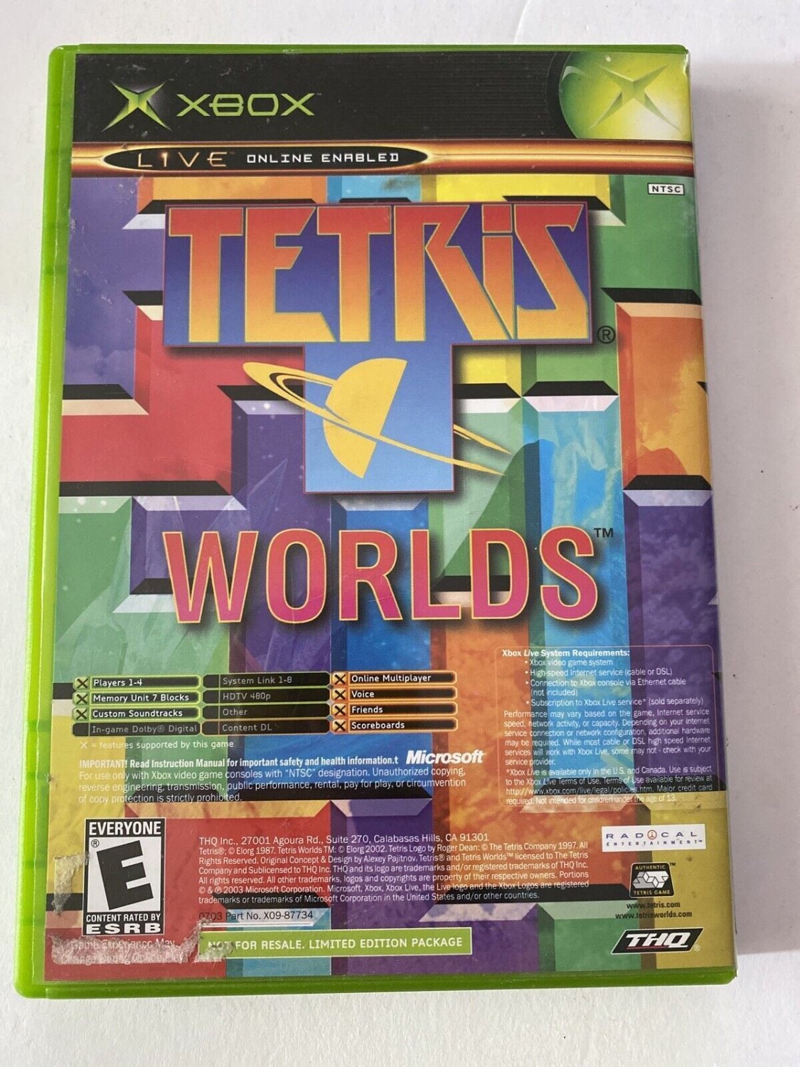 Star Wars The Clone Wars Tetris Worlds Microsoft Xbox Complete 0532