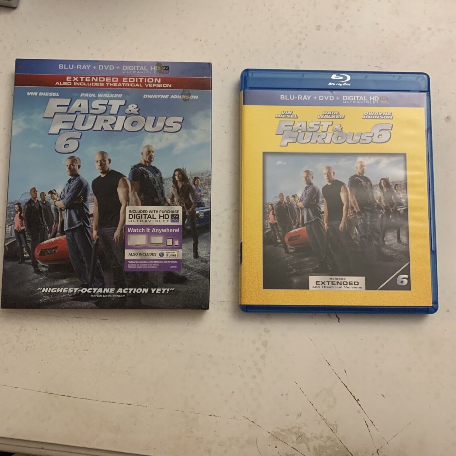 Fast And Furious 6 Blu Ray W Slip Cover